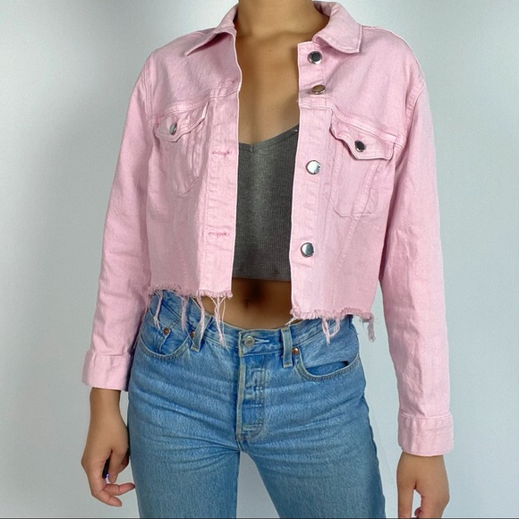 Pink Denim Jacket - Picture 1 of 3